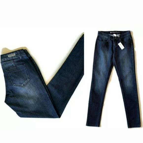 3/$20 NEW Element Denim Jeans Skinny Ballet Fit Jeggings Dark Blue Wash - Picture 1 of 10